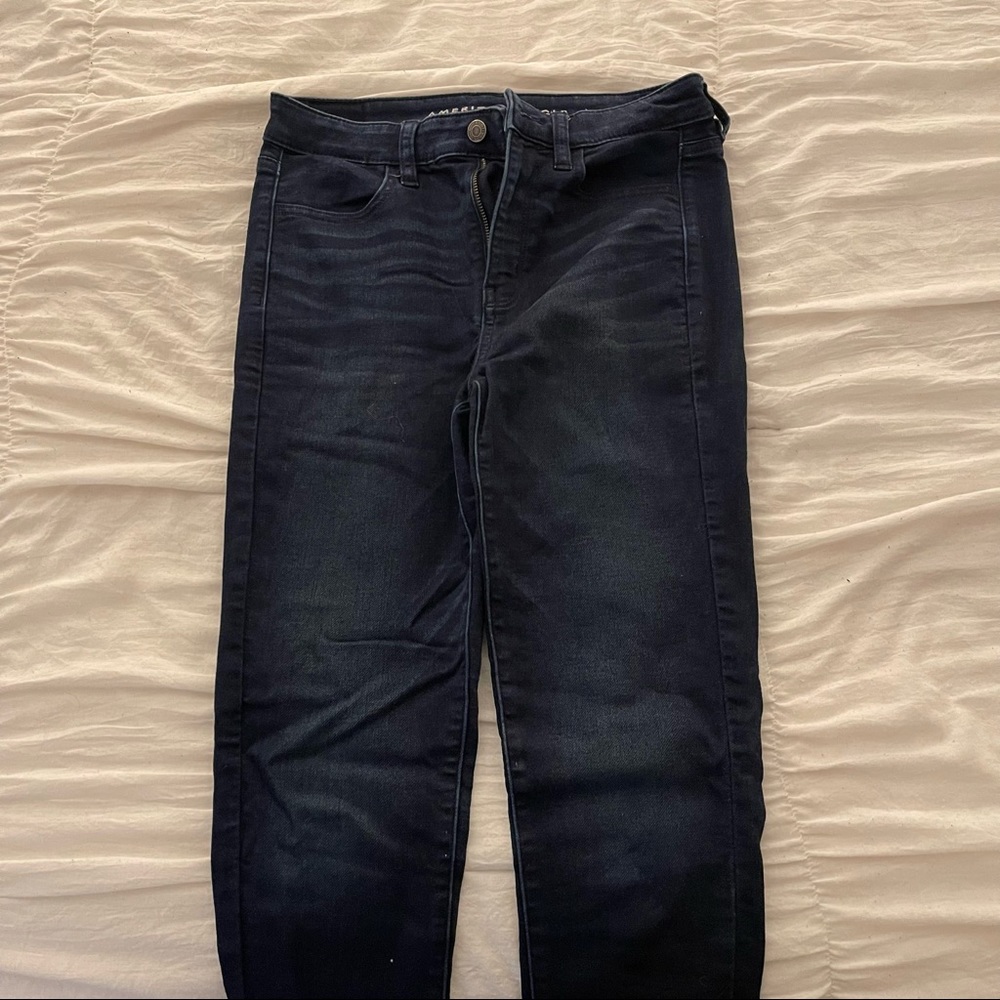 American Eagle High Wasted dark wash jeggings